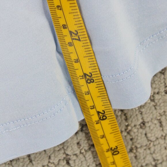 SWET TAILOR Shirt Mens XL Light Blue Short Sleeve Lightweight V Neck NWT - Picture 9 of 9